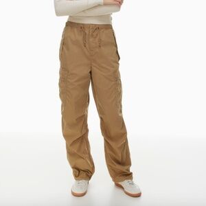 Aritzia parachute cargo pant, medium, beige